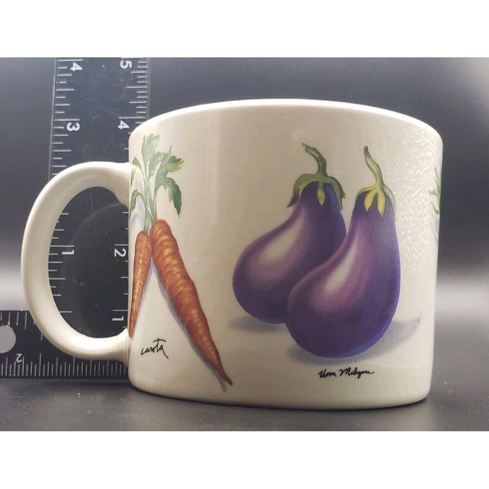 Tabletops Unlimited Fresh Veggies Soup Cup Mug Dishwasher, Oven, Microwave safe! - Picture 6 of 8
